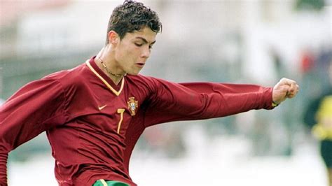 ronaldo portugal young debut and goals